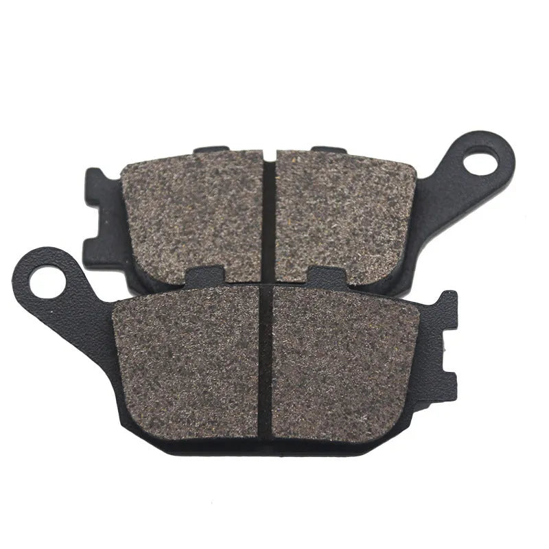 Black non-asbestos semi-metal motorcycle brake pad for Honda CBR and VTR models measuring 86.3x41.4x10.2mm