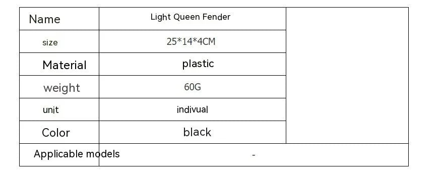 Carbon fibre lengthened rear mudguard and tail fender for Light Bee electric off-road bicycle