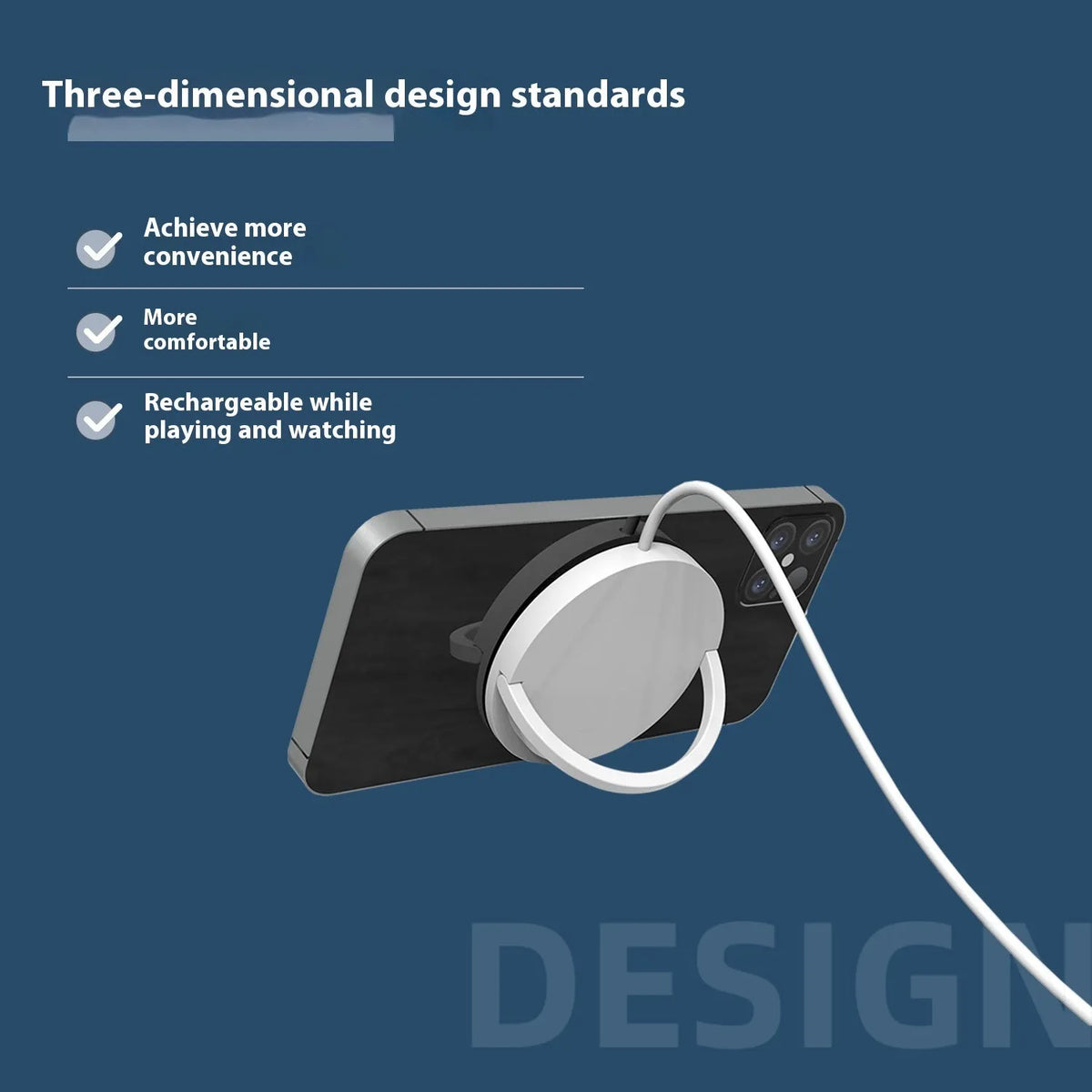 15W magnetic wireless charger with Type-C interface, shown in PD Black, PD White, Android Black or Android White