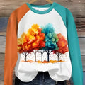 Green women's hoodie with a large 3D digital cartoon character print on the front.