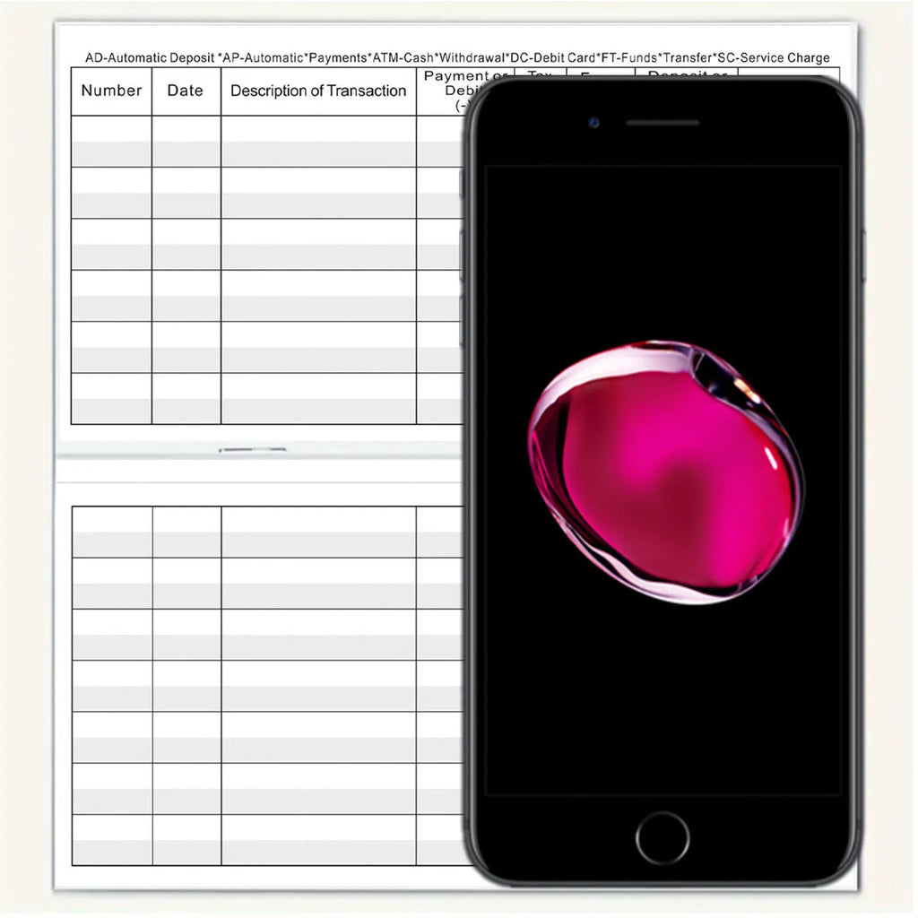 54K paper deposit journal for bank checking account records, single journal