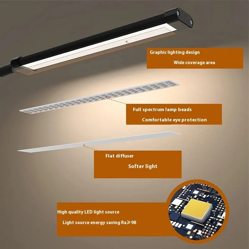 Classroom floor lamp with 100 LED lights, 26cm tall, USB powered, modern simplicity style