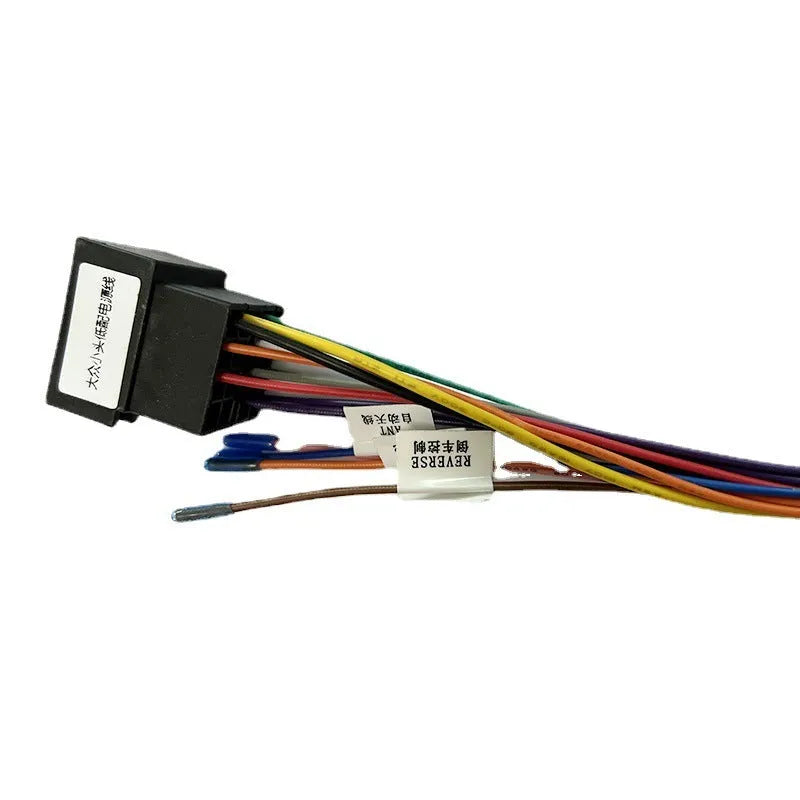 Volkswagen car wiring harness power cable with small head 16-pin connector