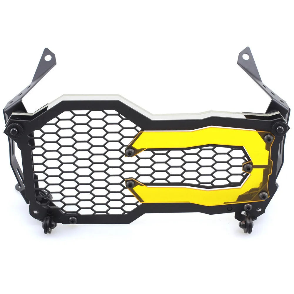 BMW motorcycle headlight protective cover with quick-release bracket in choice of five colours
