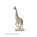 Wood colour European style giraffe resin ornament for shelf and cabinet decoration.