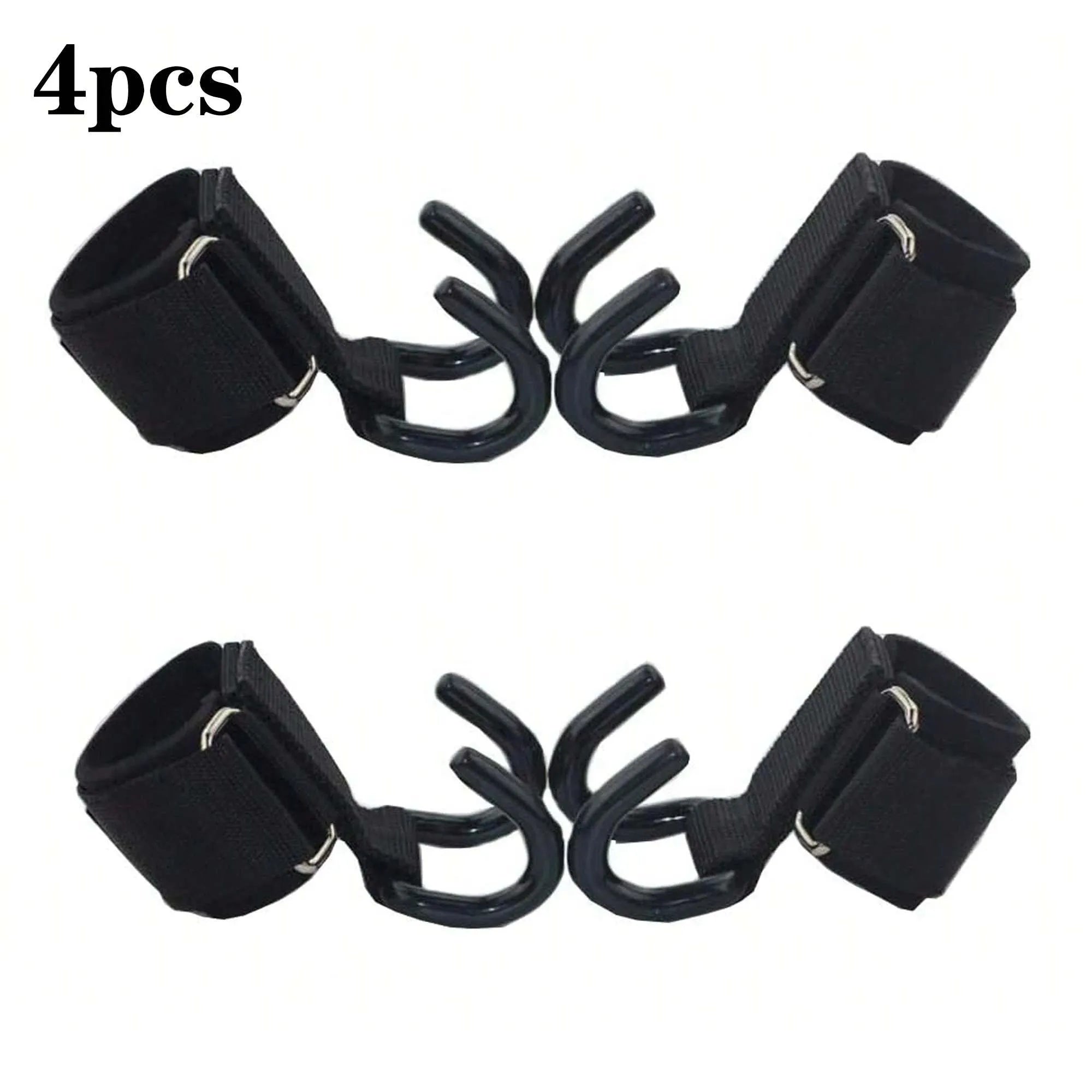 Pull-up grip hook wrist guard with steel plate and thickened adjustable wristband for fitness use