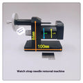 Alloy steel watch strap removal machine and tool set for professional watch repair.