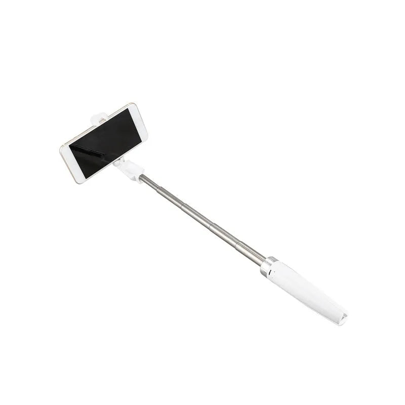 All-in-one selfie artifact with stainless steel construction and Bluetooth remote control for mobile phone photography