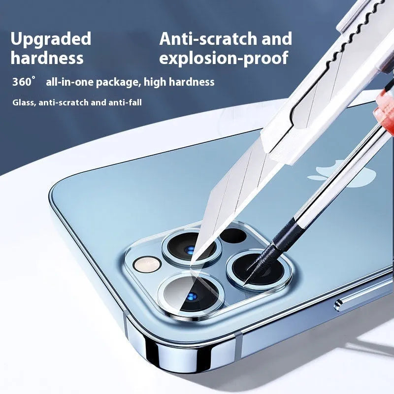 tempered glass lens protector for iPhone camera with anti-fingerprint coating