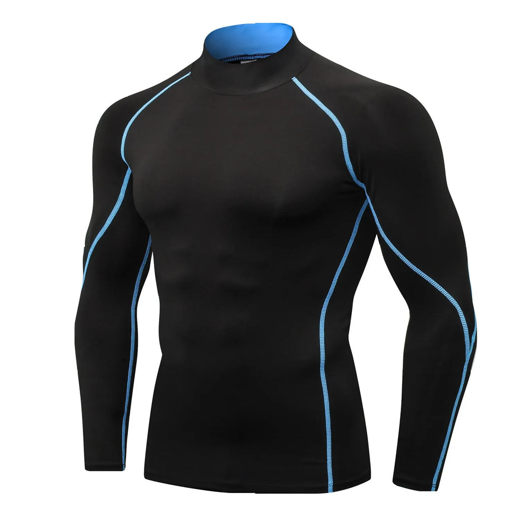 Quick-drying collar sweater in polyester with colour options including black and grey lines