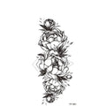 Waterproof flower tattoo stickers, water transfer printing, plain geometric design, six styles and set option