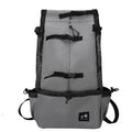 Pet dog carrier backpack in polyester with double shoulder straps, available in multiple sizes and colours