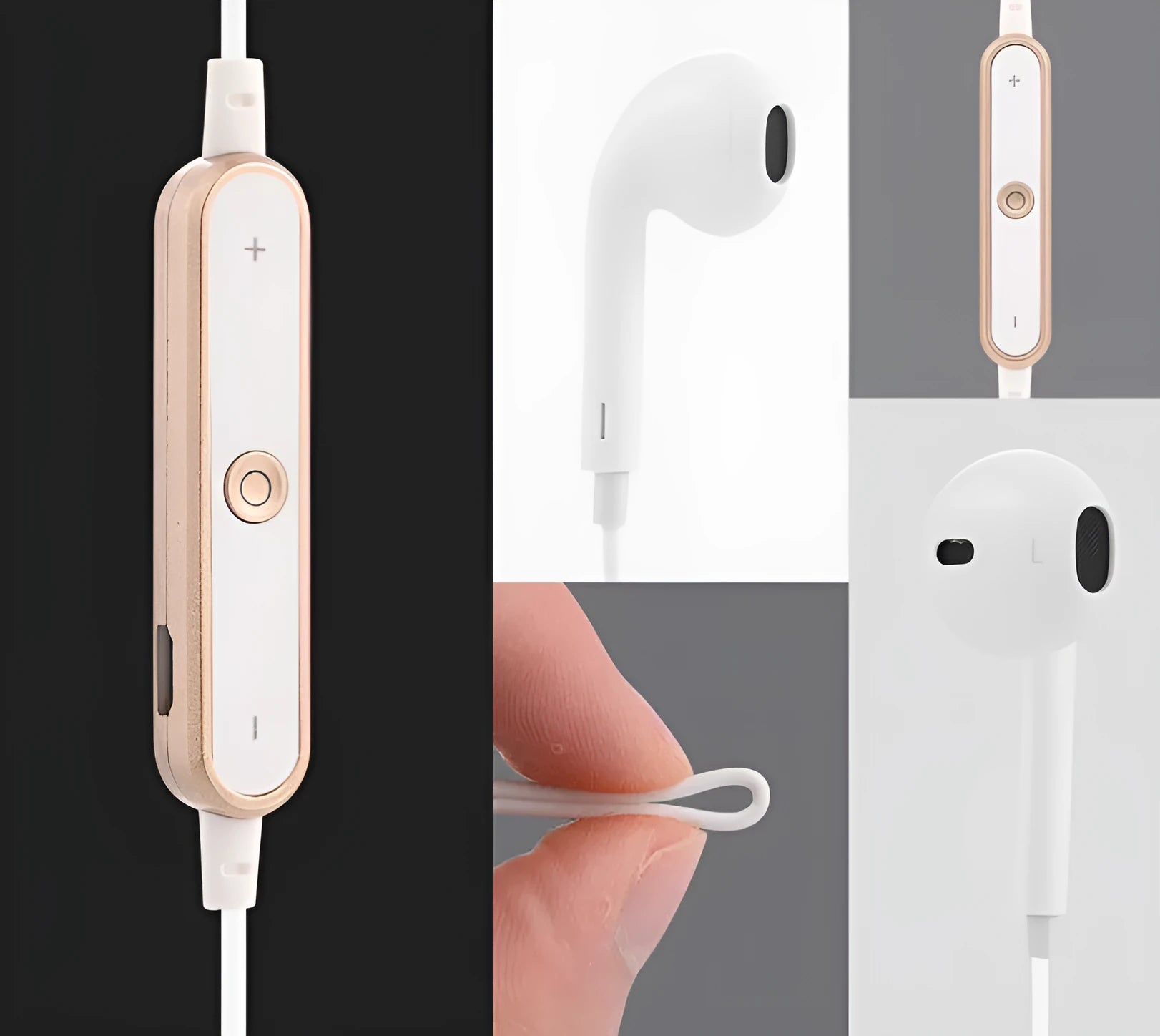 S6 Wireless Bluetooth headset earphones in black champagne gold silver white colours