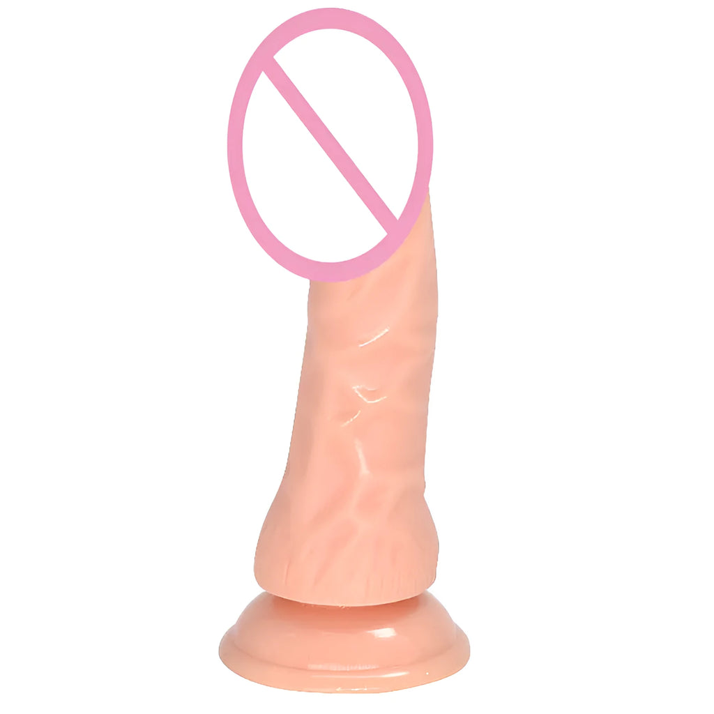 Bullet simulation butt plug in skin colour PVC material, 17.5cm length by 3.5cm width, Japanese bullet skin colour finish