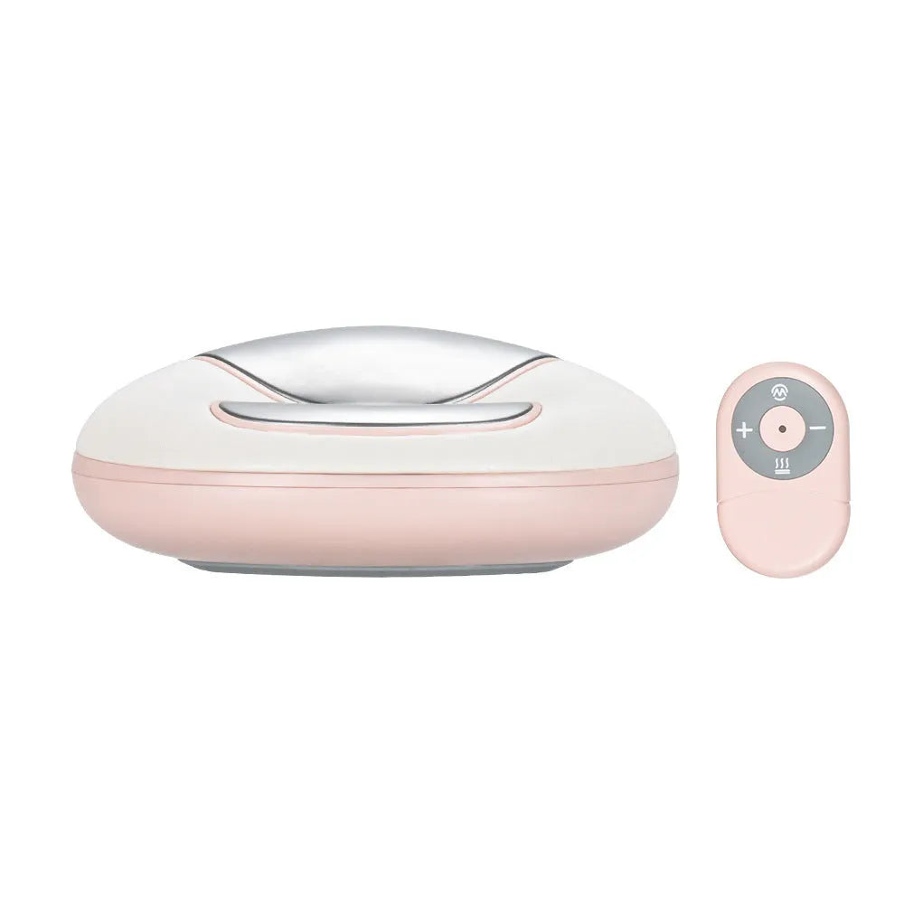 White smart electric hand massager with heat and pulse for hand fatigue relief