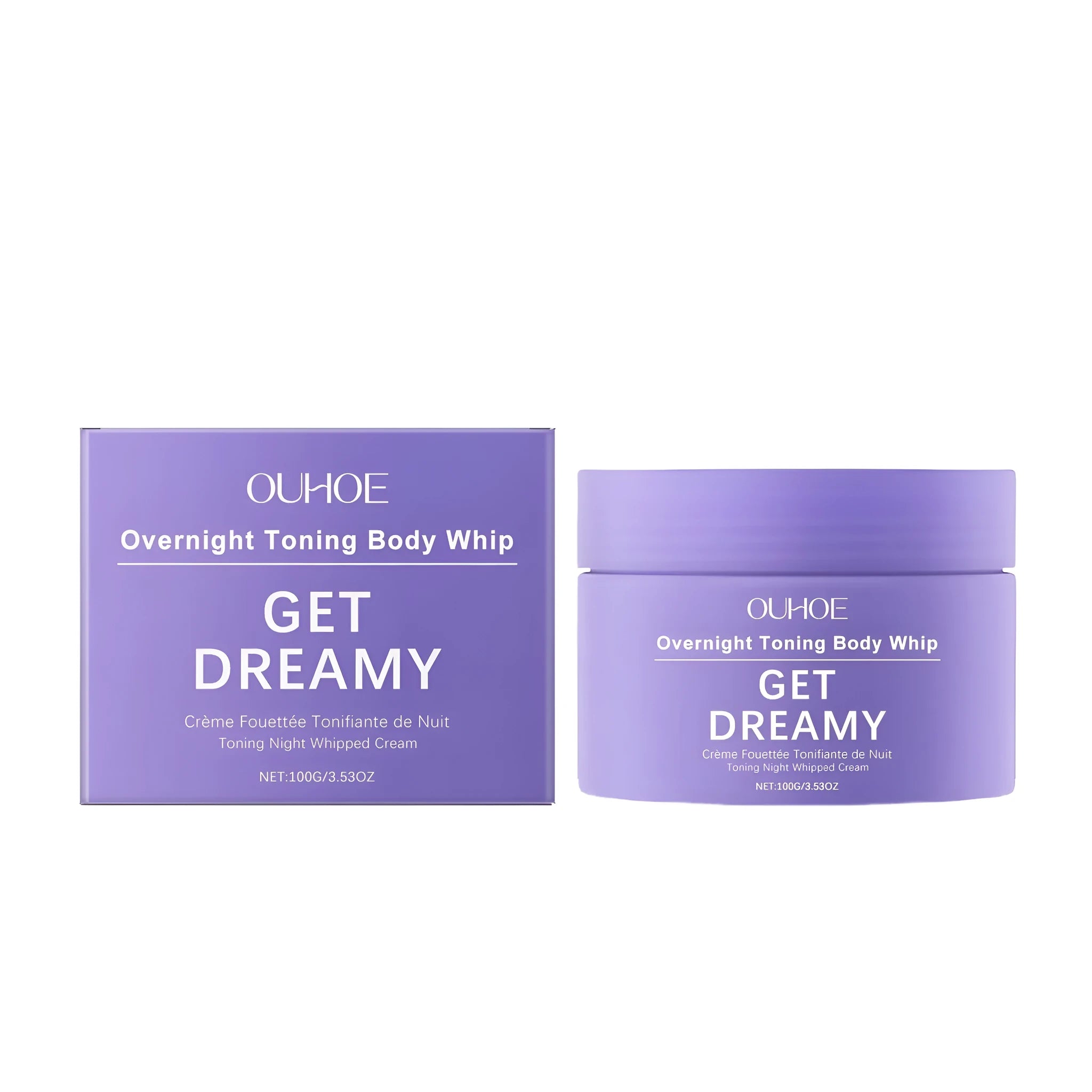 100g container of body firming cream with drunken eggplant root extract and vitamin E