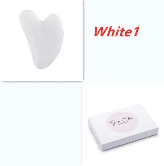 Crystal jade gua sha board in various colours for health massage