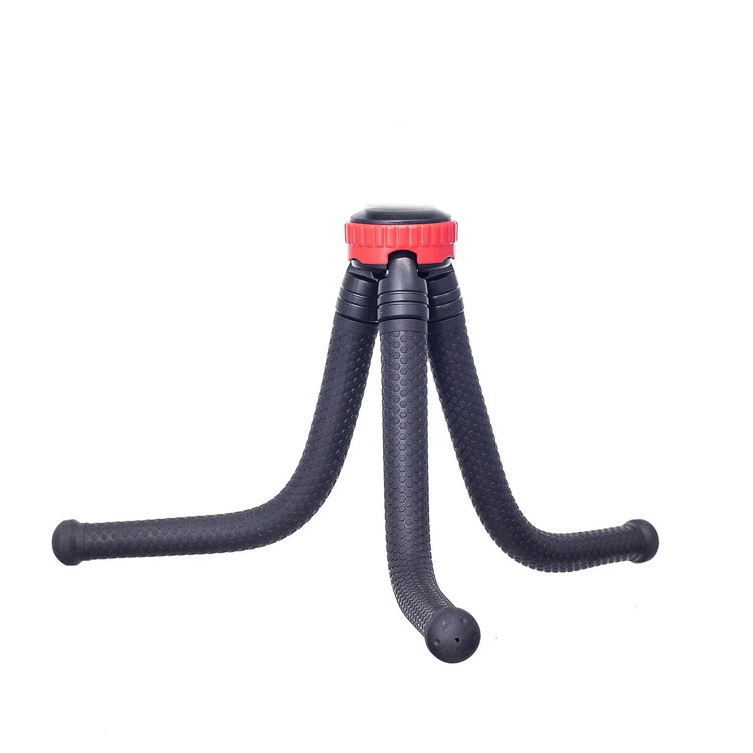 Black octopus tripod stand with flexible legs and a spherical gimbal head, shown extended to 30cm.