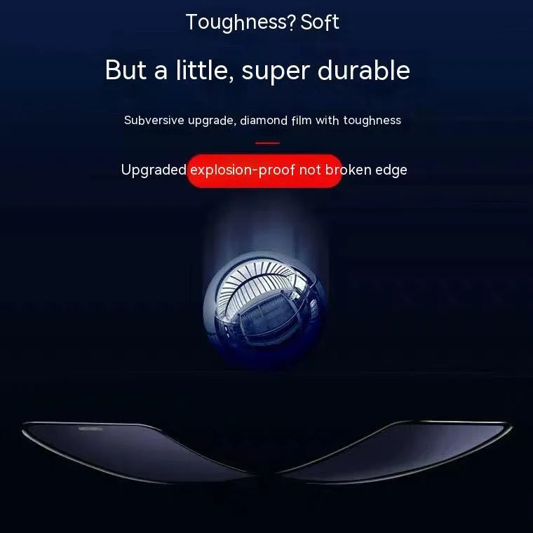 Privacy tempered glass screen protector with dustproof net for iPhone showing anti-peep and blue light filter variants