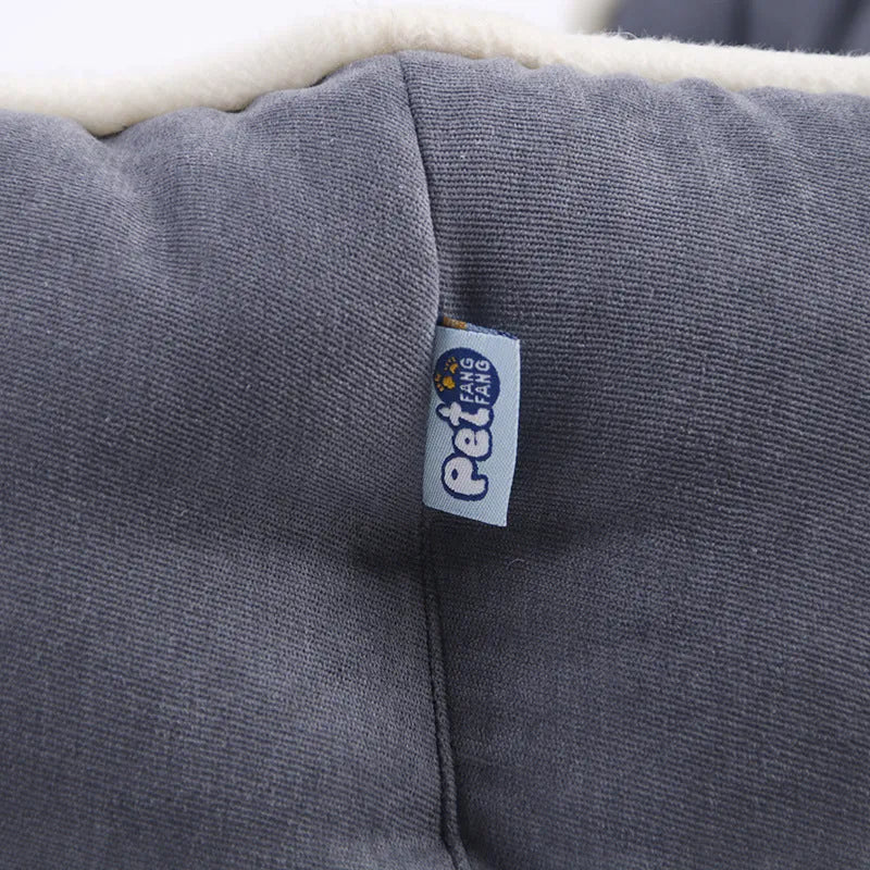 Warm sofa dog cushion in Blue with Liscel fabric cover and sponge fill