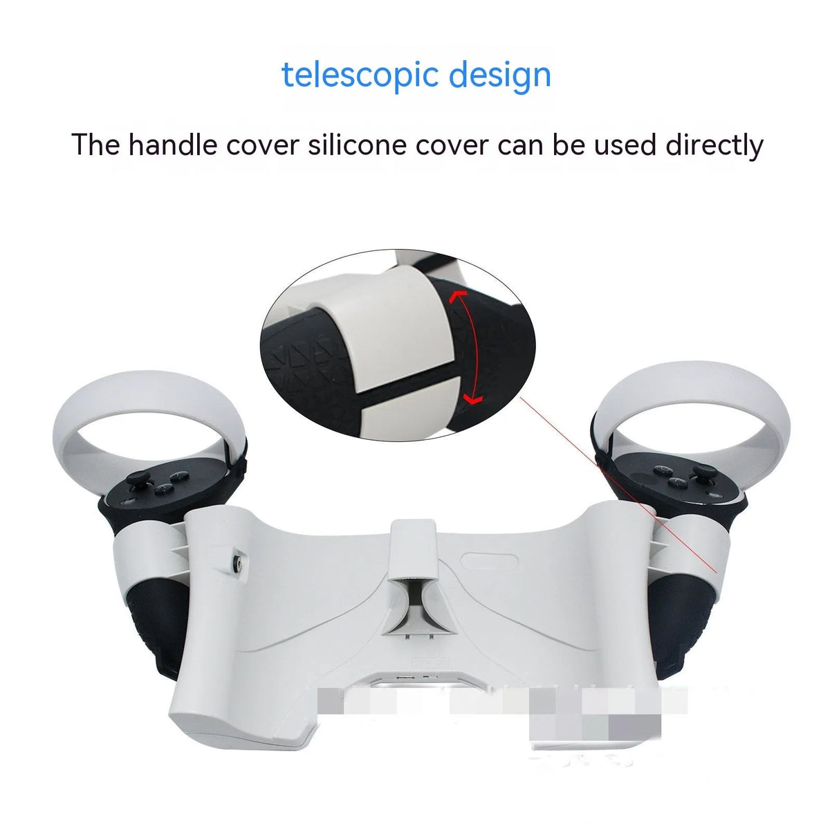 Milky white ABS wall-mounted charging set for Oculus Quest 2 handles with charger wire screw packing box
