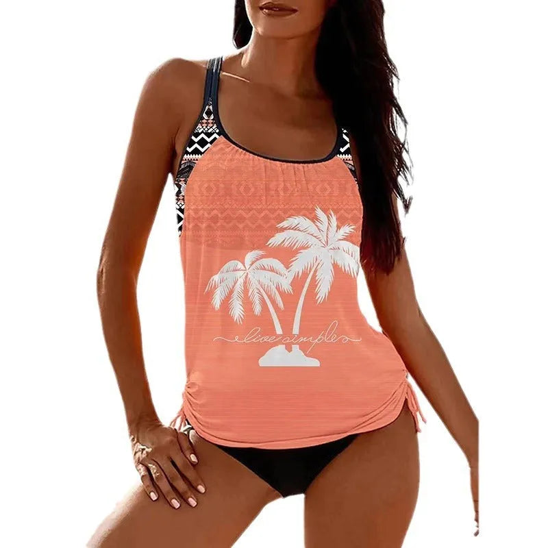 Women's loose fit tangini bikini briefs in multiple colours with European American sizing
