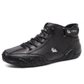 Octopus men's high-top casual shoes in khaki with a microfibre upper and rubber sole.