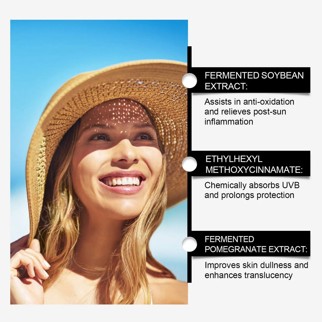 Soymilk Protective Cream sunscreen in a 50g container.
