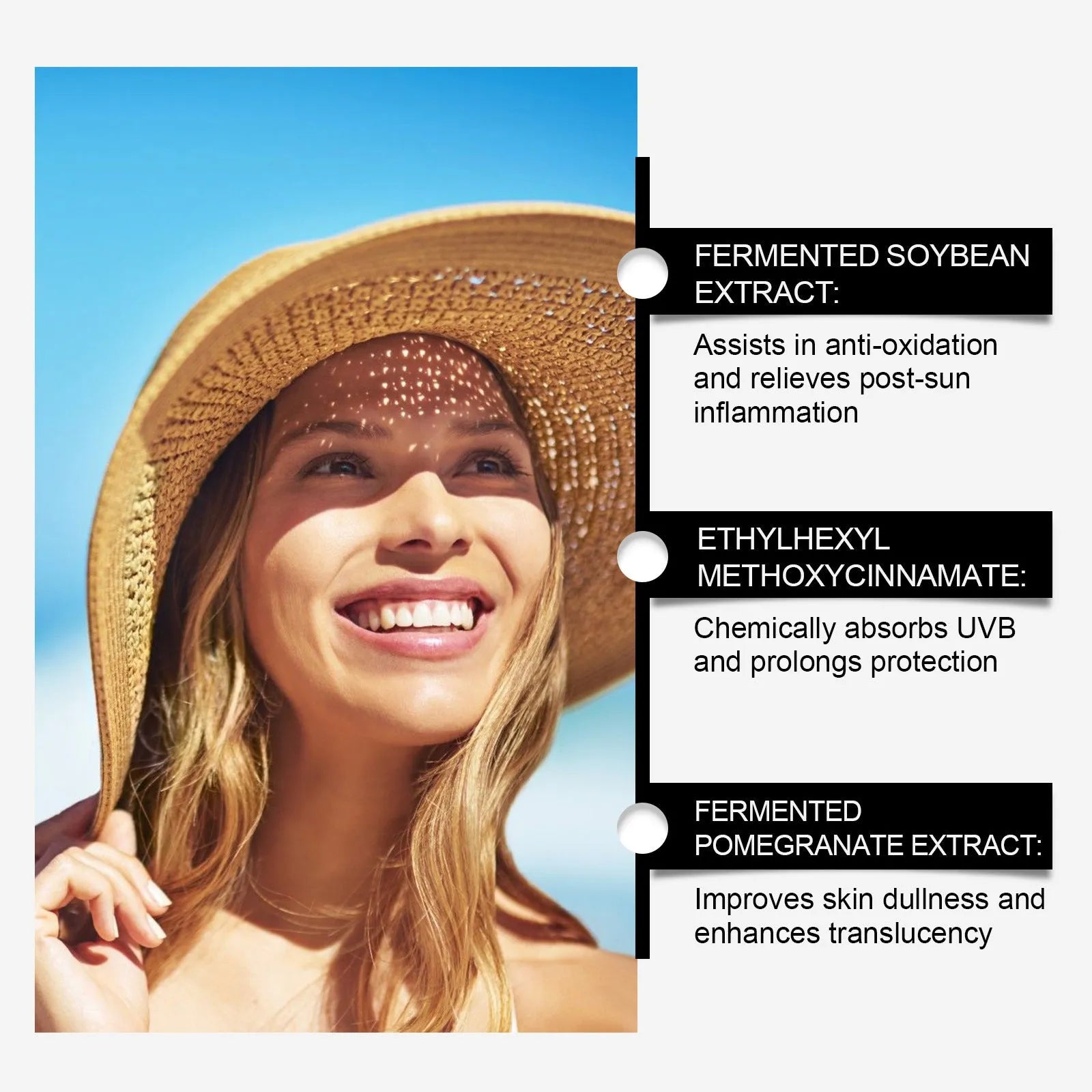 Soymilk Protective Cream sunscreen in a 50g container.
