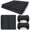Game machine carbon fibre sticker for PS4 Slim in black carbon fibre colour with matte finish