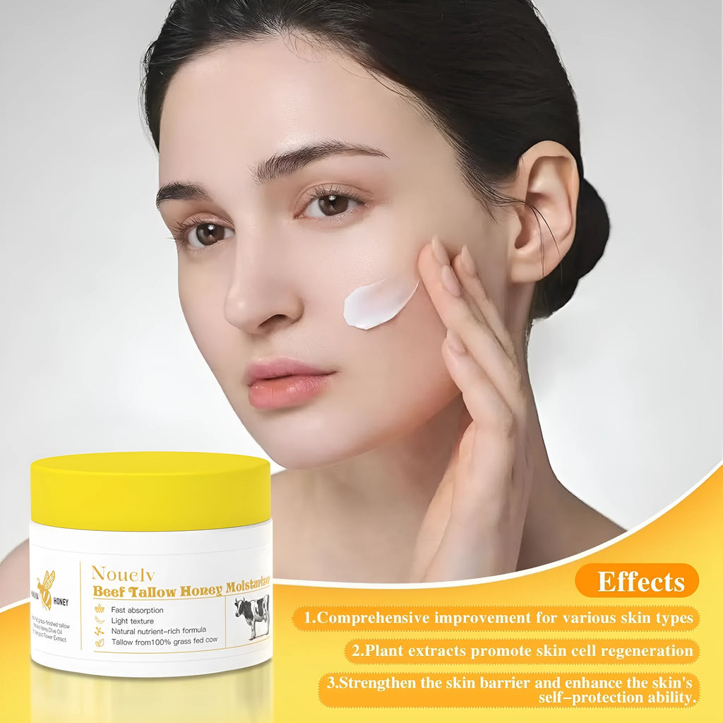 50g jar of honey tallow moisturising cream for dry and combination skin