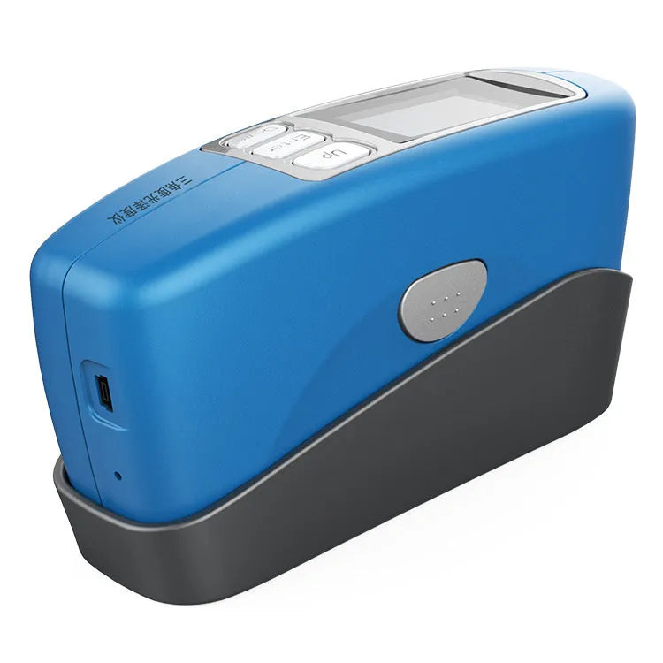 Ceramic brightness stone portable glossiness tester with measurement display and control panel