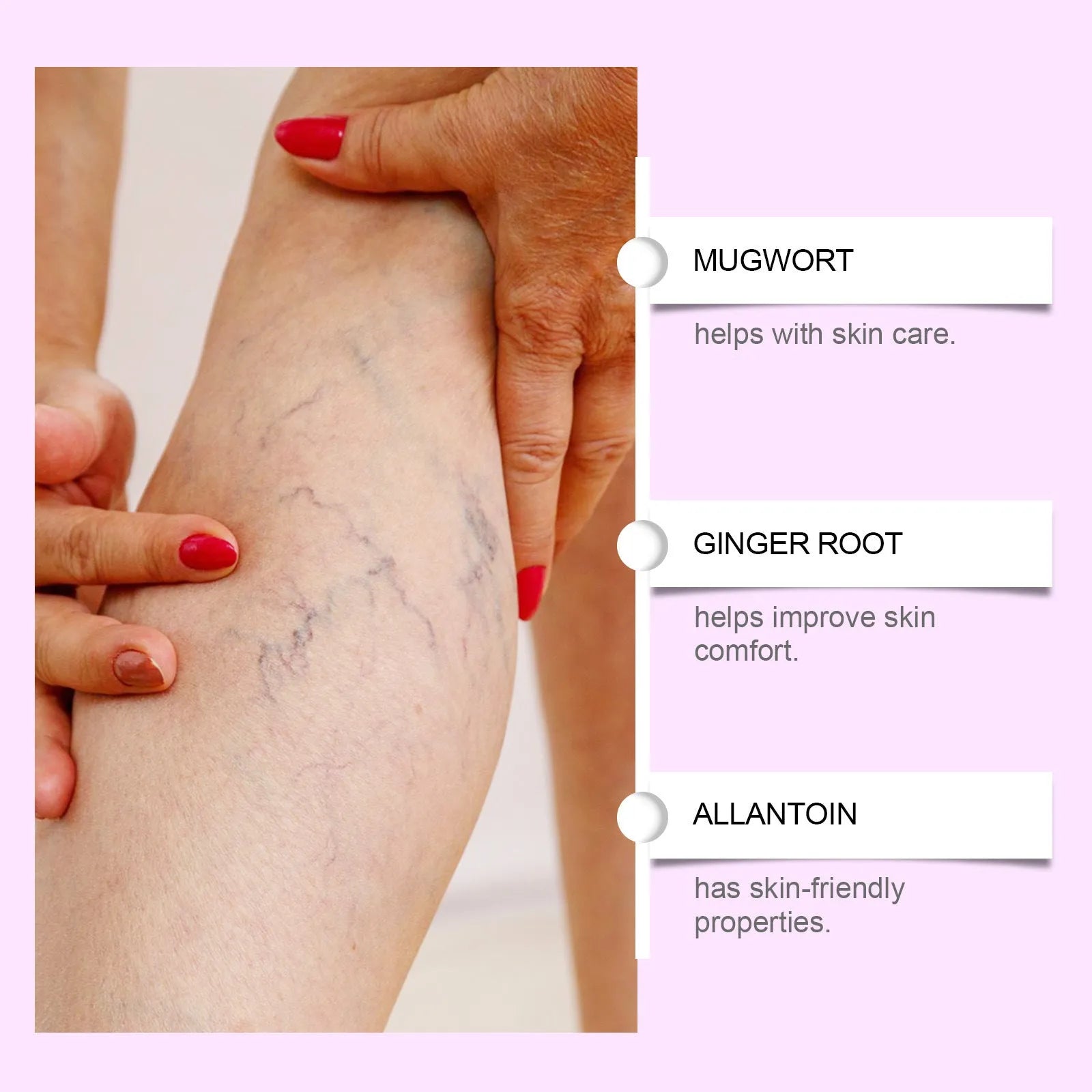 Four micro needle adhesive nursing bandages for legs with herbal extracts