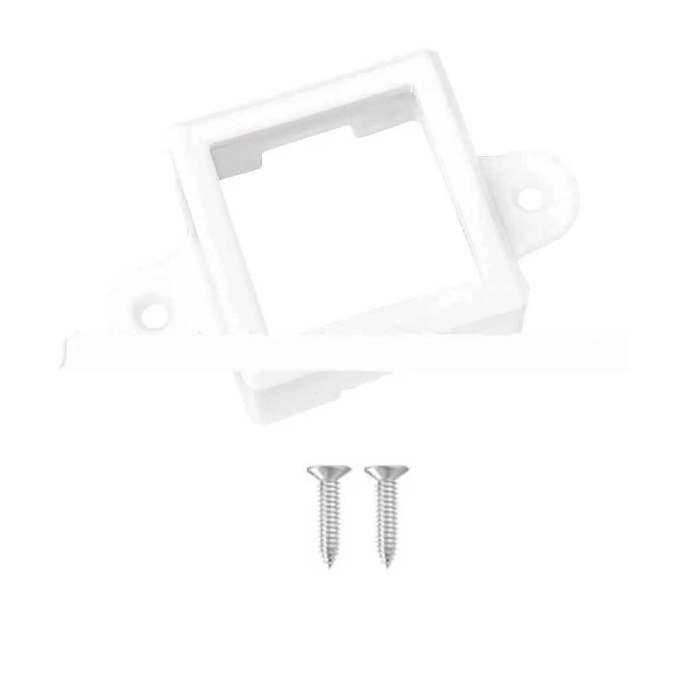 White plastic LED lampshade measuring 1.7cm by 6cm for bulb protection