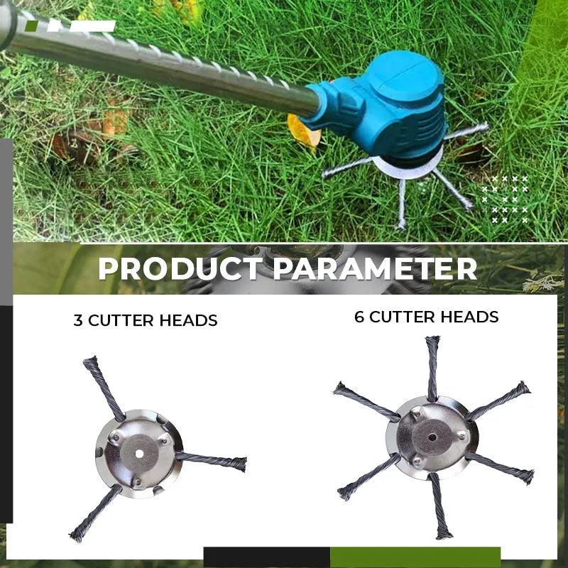 Stainless steel mower replacement brush cutter blade accessory 150mm diameter.