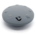 Silicone slow feeder frisbee for pets, small size 120x120x55mm, available in six colours including sky blue and taro purple