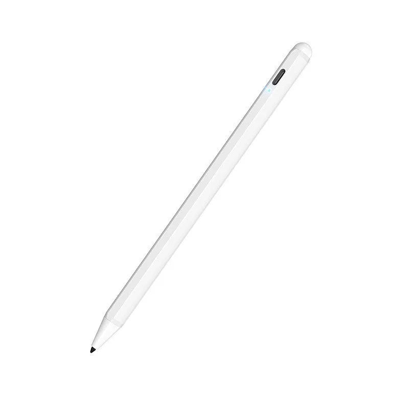White capacitive stylus pen for iPad 2018-2019 models with 1.0mm nib and Type-C charging port