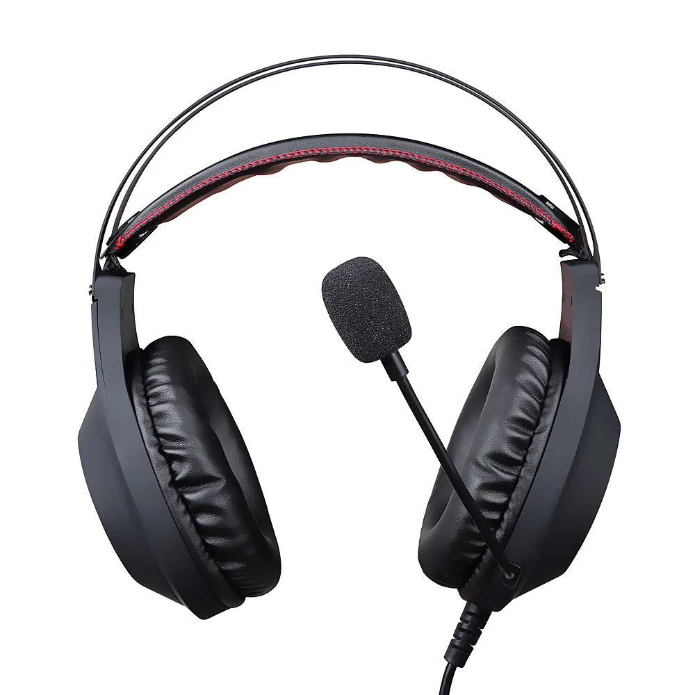 Black NUBWO N2 over-ear gaming headset with microphone and 3.5mm cable