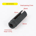 Black chromium vanadium steel oxygen sensor sleeve with 22mm diameter for automotive use