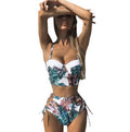 White summer bikini set push up with ultra-thin mold cup for women, rabbit fur fabric, sizes S-XL