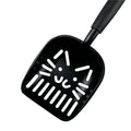 Pet large alloy cat litter scoop with plastic handle for cleaning cat litter tray