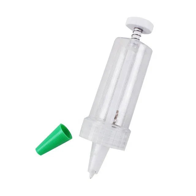 12 cm long plastic mini planter tool with 3 cm diameter for adjustable seed distribution