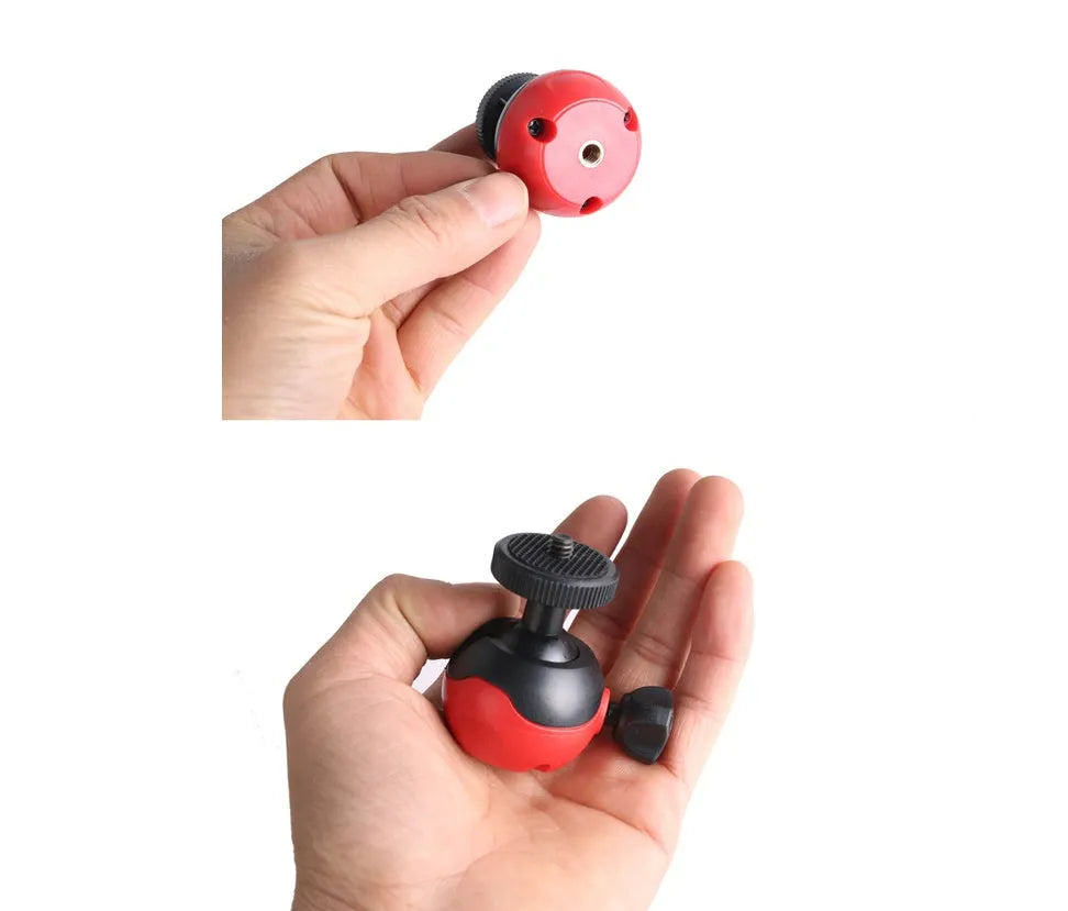 Black octopus tripod stand with flexible legs and a spherical gimbal head, shown extended to 30cm.
