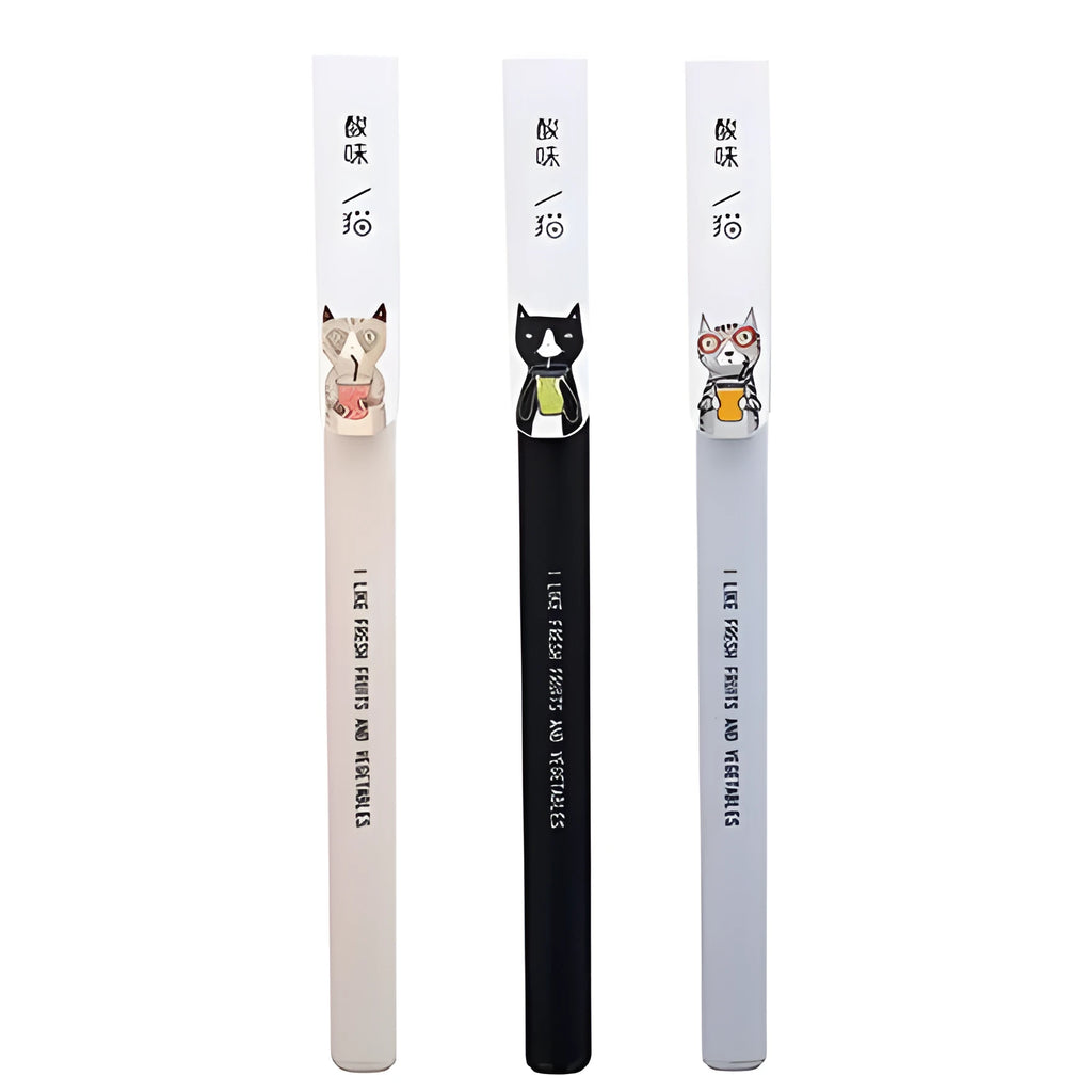 Black full needle tube gel pen with 14.1x1.1cm plastic body for office and stationery use