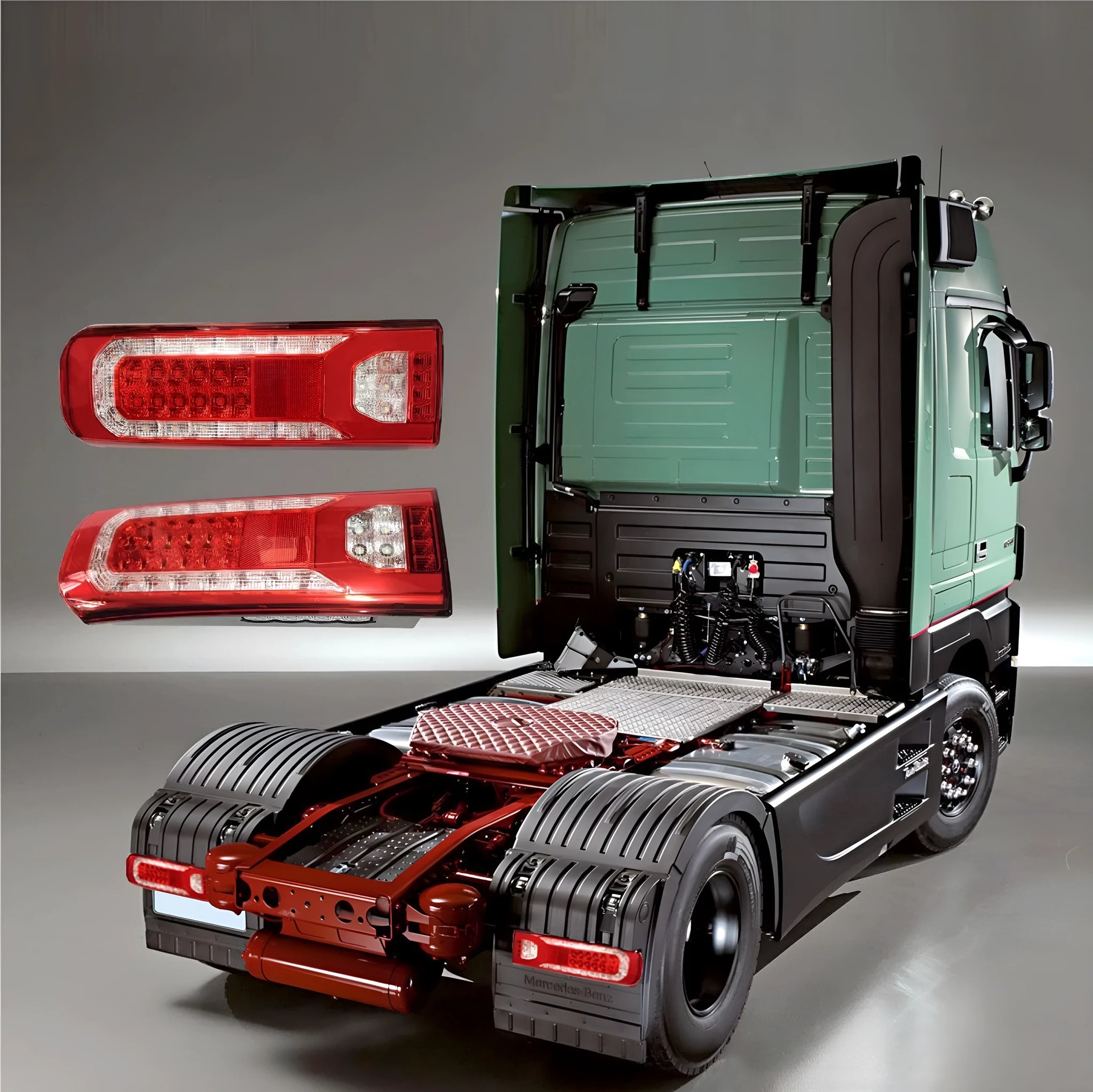 Mercedes-Benz MP4 MP5 truck LED rear tail light assembly with white reverse lamp