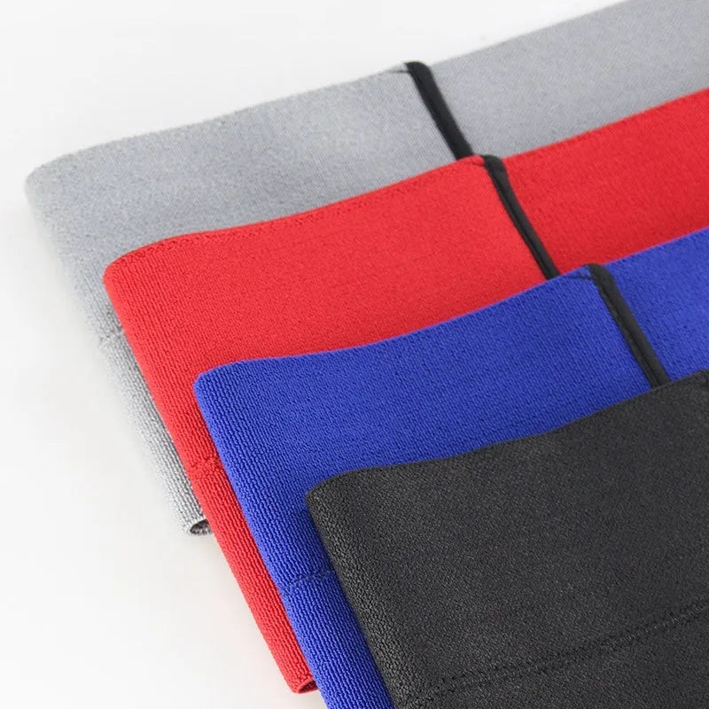 Elastic elbow support bandage for boxing and exercise protection in black, blue, grey or red colours