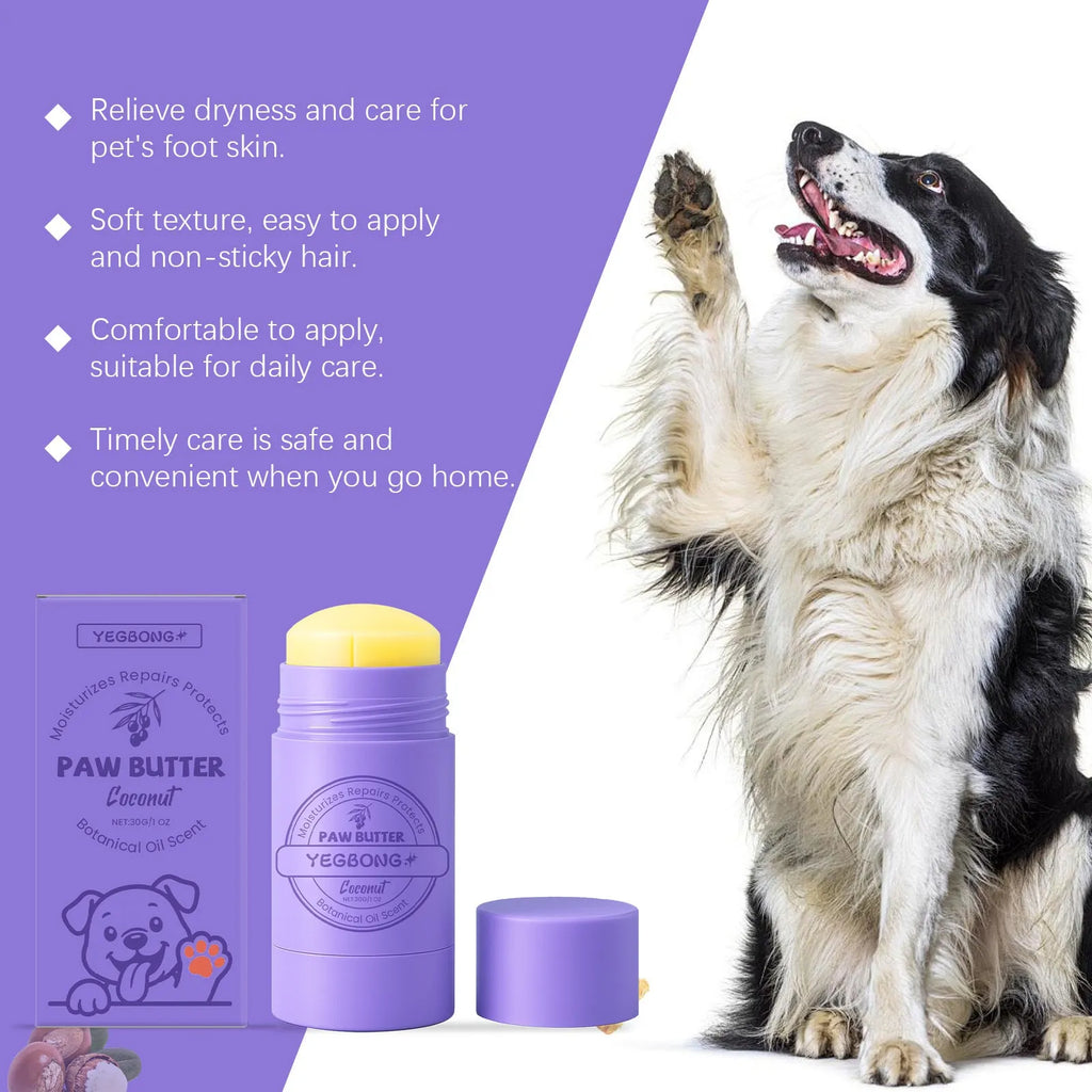 30g tube of dog paw soothing care cream on a light background