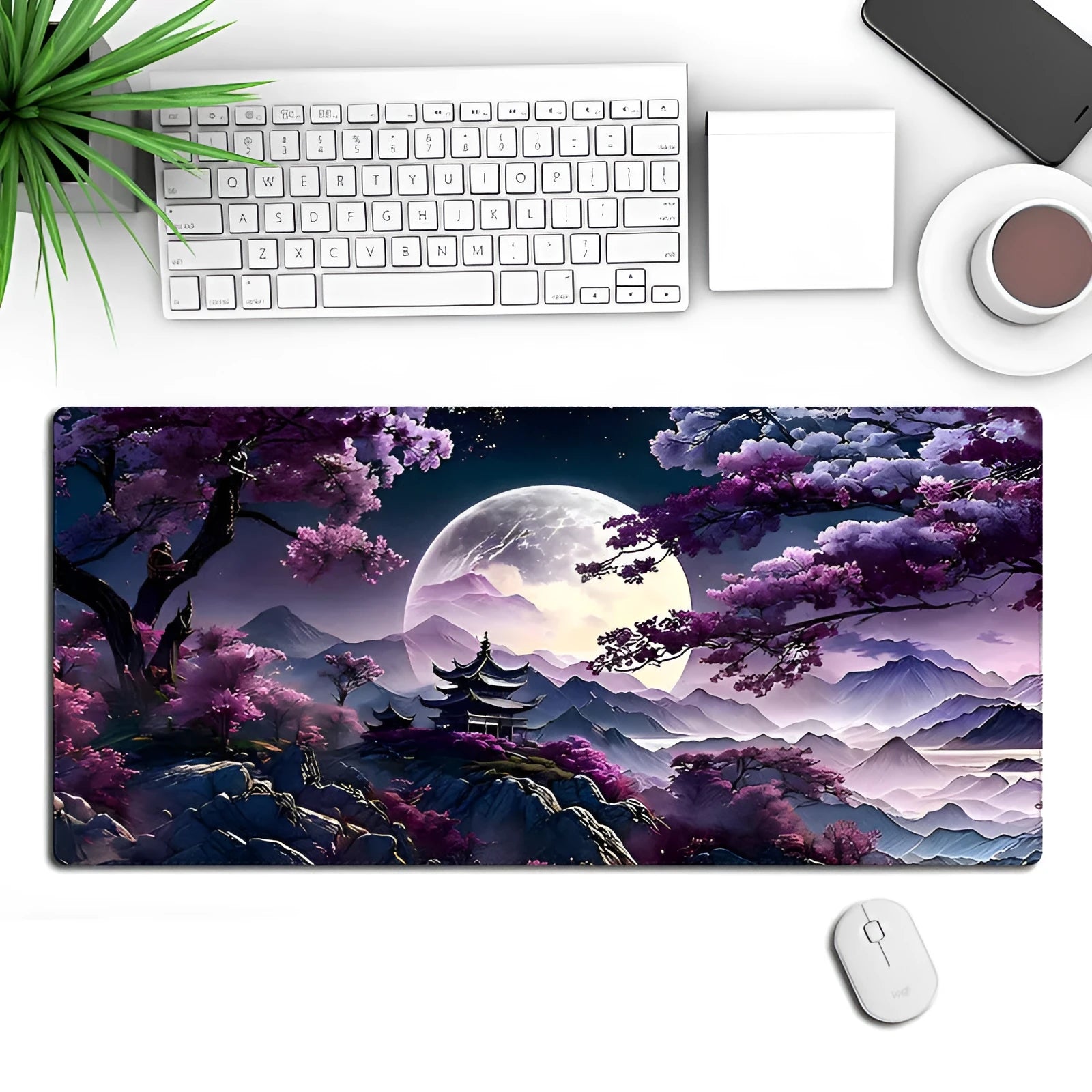 40x90cm gaming mouse pad with pattern 05 design and precision lock edge on non-slip rubber cloth