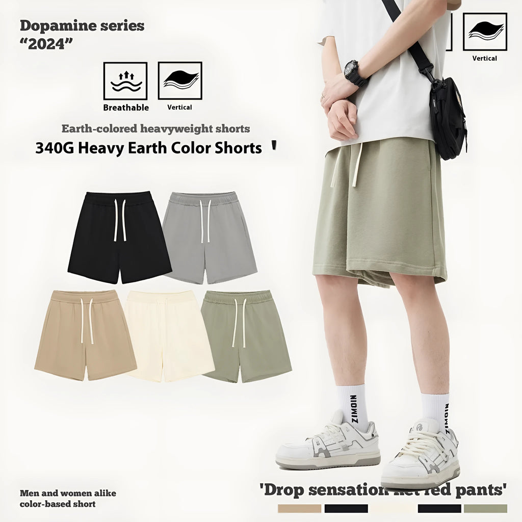 Cotton denim summer shorts for baby boy or girl in loose fit with five colour options