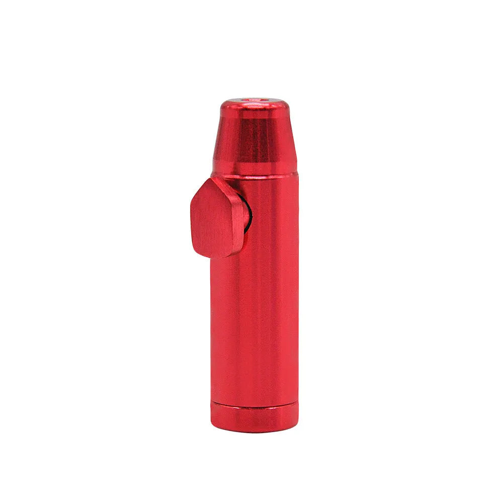 Aluminium alloy cigarette holder metal pipe with flat head bullet snuff design in seven colours